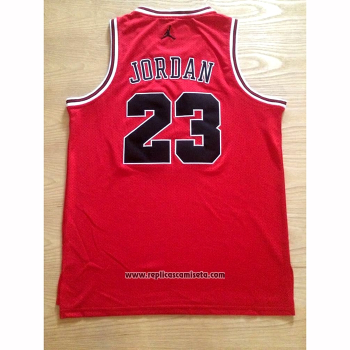 Camiseta Michael Jordan #23 Rojo Negro